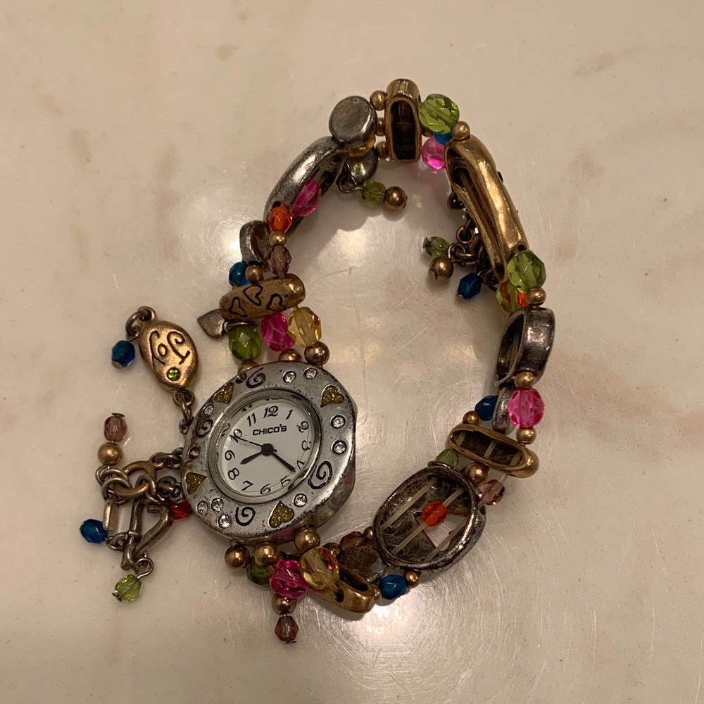 Chico’s Colorful Beaded Women's Watch